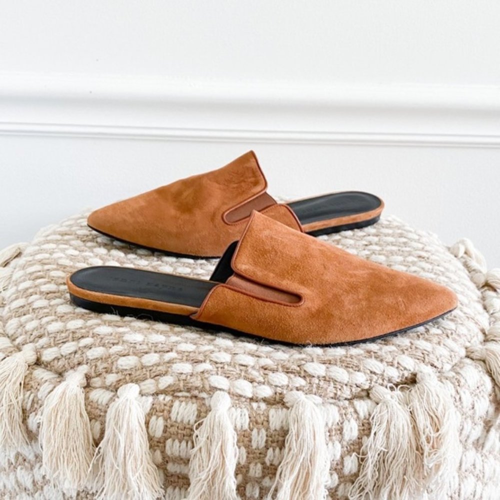 Jenni Kayne Saddle Suede Mule Sandals Size 39
